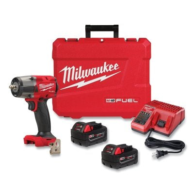Llave de impacto de torque medio M18 FUEL™ de 3/8" con anillo de fricción, 18 V, 2575 RPM, incluye baterías, cargador y estuche