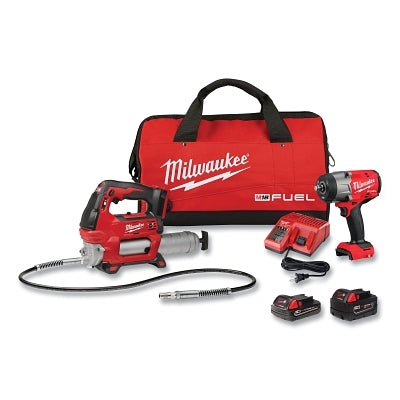 Kit combinado de pistola engrasadora M18 FUEL™ HTIW con anillo de fricción y pistola engrasadora, 18 V, 2000 RPM