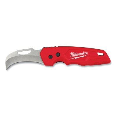 Fastback™ Hawkbill Folding Knife, 18 cm long, stainless steel blade, red