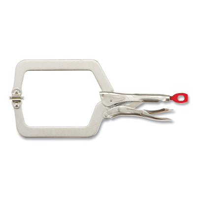 C-clamp with TORQUE LOCK™ locking system, ergonomic handle, 9.5" throat depth, 18" length, silver color, standard