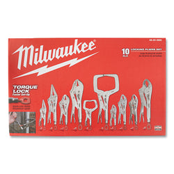 Set of 10 TORQUE LOCK™ locking pliers, 5 in, 6 in, 7 in, 9 in, 10 in, 11 in.