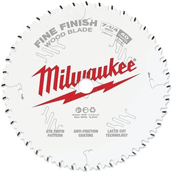 Fine finish circular saw blade, 5/8" arbor, 40 teeth, 7-1/4" diameter, anti-friction coating, 8000 RPM, 10-pack