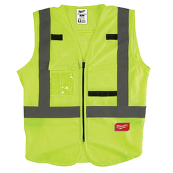 Chaleco de seguridad de alta visibilidad tipo R, clase 2, tallas 2XL y 3XL, amarillo, CSA