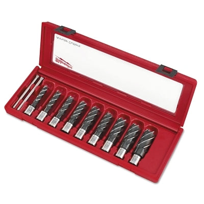 Juego de cortadores anulares con estuche, 1/2" - 1 1/16", acero