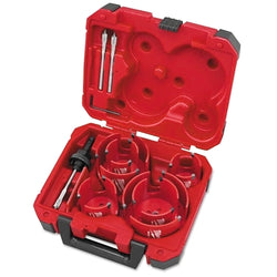 Kit de sierra de corona BIG HAWG™ para madera y más, 9 piezas, con punta de carburo, diámetro de corte de 2-1/8" a 4-5/8", incluye organizador PACKOUT™