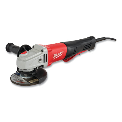 Small angle grinder with brake, 4-1/2 in./5 in., 11 A, 11,000 RPM, paddle, non-lock