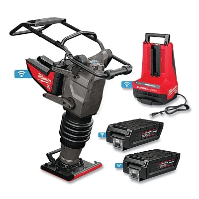 Kit de apisonadora inalámbrica MX FUEL™, 70 kg, placa de 11" de ancho x 13,75" de largo, incluye 2 baterías y cargador