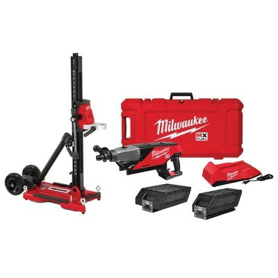 Kit de taladro de mano inalámbrico MX FUEL™, incluye 2 baterías de 3.0 Ah, cargador, estuche rígido y soporte compacto.