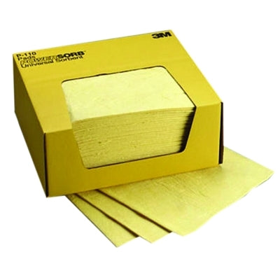Almohadillas absorbentes químicas, absorben 4,25 galones, 13 7/8 pulgadas x 6 1/8 pulgadas