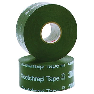 Cinta de protección contra la corrosión Scotchrap para todo tipo de clima, 50 y 51, 100 pies x 4 pulgadas, 10 milésimas de pulgada, negra
