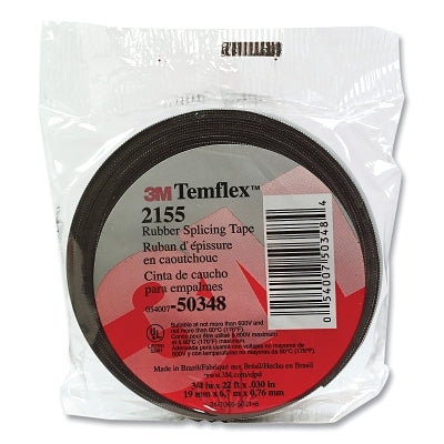 Temflex™ Rubber Splicing Tape, 2155, 3/4 in. wide x 22 ft. long, black