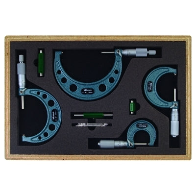 103 Series Mechanical Micrometers, 2 in. to 3 in., 0.0001 in., Ratchet Stop