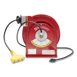 Carrete de cable de luz y alimentación serie L 4000, 16/3 AWG, 13 A, cable de 50 pies, triple toma
