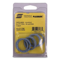 50A Diffuser, 16 Holes, for PT-19XLS Torch, 5 Pack