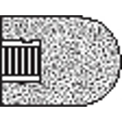 Gemini® Type 18R Hook Plug, 57 A, 1-1/2 in. Diameter x 3 in. Length, 3/8 in.-24 AH, Grit 24, AO