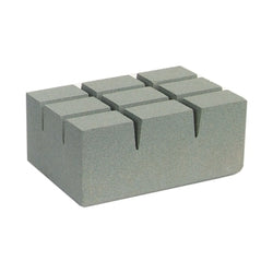 Rubbing brick, grooved, 2 x 2 x 6 inches, extra thick, silicon carbide
