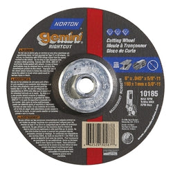 Gemini® RightCut™ Right Angle Cutting Disc, Type 27/42, 7" Diameter x 3/32" Thickness x 7/8" Mandrel, 20 Pack