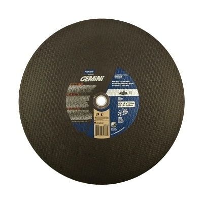 Gemini® High Speed ​​Abrasive Cutting Disc, 14" Diameter x 1" or 20 mm AH, Extra Coarse, 5400 RPM, AO, 10 Units/Pack