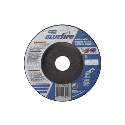 Bluefire® Type 27 Sunken Center Wheel, 4-1/2 in. x 1/4 in. x 7/8 in., Grit 24, Zirconium Alumina