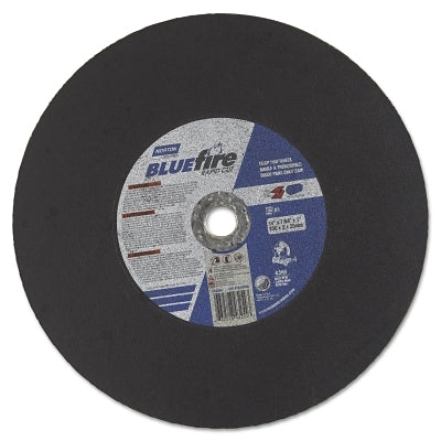 Disco de corte BlueFire® para sierra de corte, 14" de diámetro, 7/64" de espesor, óxido de zirconio/alúmina