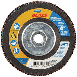 BLAZE® R980P Flap Disc, Plastic Flat, 6 in. Diameter, Grit 60, 5/8 in.-11 Mandrel, 10200 RPM