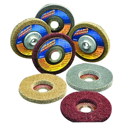 Bear-Tex Unified Quick Finish Wheel, 4 1/2 x 7/8, Medium-High Strength, Alum Oxide