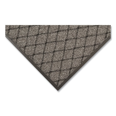 Tapete de entrada Evergreen Diamond™ para capturar residuos, 125, 3/8 pulg. x 4 pies de ancho x 8 pies de largo, nailon con bucles, respaldo de vinilo, color carbón