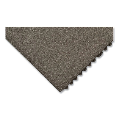 Niru® Cushion-Ease® GSII™ Interlocking Rubber Mat, 856, 19 mm x 91 cm wide x 91 cm long, 100% nitrile rubber, black