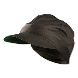 Gorra de soldador Tuff Nougies, talla única, negra, con visera dura