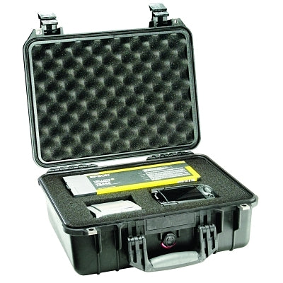Medium protective case 1520, with logo, 50 cm long x 39 cm wide x 19 cm deep, black, without foam