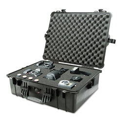 Estuche protector grande, modelo 1610, sin espuma, 42,8 x 27,6 x 55,8 cm, color negro