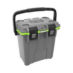 Elite Cooler, 20 Quarts, 21.5 Quart Capacity, Dark Gray/Green