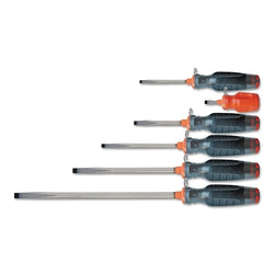 Duratek Tether-Ready Slotted Screwdriver Sets, 3 1/2" to 13" long