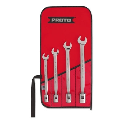 4-piece flexible head wrench set, 12 bits