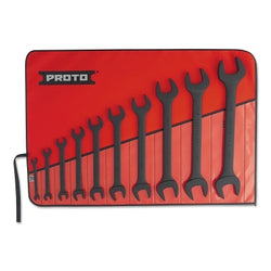 Protoblack 10-Piece Open End Wrench Set, Black Oxide, Inches