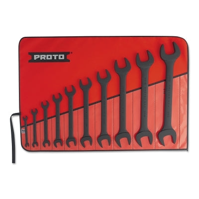 Protoblack 10-Piece Open End Wrench Set, Black Oxide, Inches