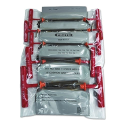 Ready-to-use metric T-handle hex key sets, 3 to 4 inch
