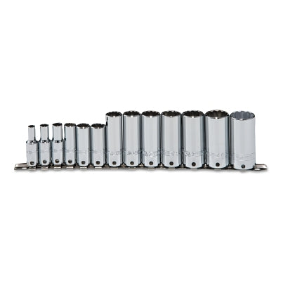 Juegos de dados profundos Tether-Ready Drive, entrada de 1/2 pulg., 12 puntas, pulgadas