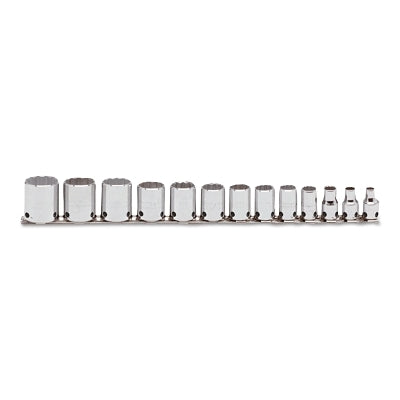 Juegos de dados con entrada de 3/8 pulg., 12 puntas, pulgadas