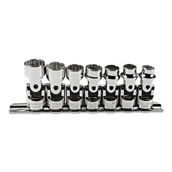 Torqueplus 7-Piece Metric Universal Socket Set, 3/8 in., 12
