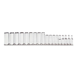 Torqueplus 18-Piece Metric Deep Socket Set, 3/8 in., 6 Point