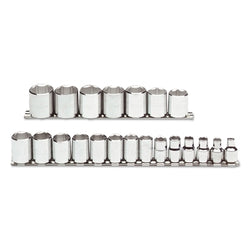 Torqueplus 21-Piece Metric Socket Set, 3/8 in., 12 Point