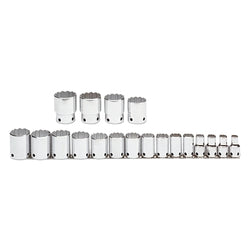 Tether-Ready socket sets, 1/2 in. drive, 12 points, inches