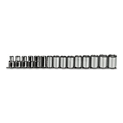 Juego de vasos métricos Torqueplus™, 15 piezas, 1/2 pulg., 6 puntas