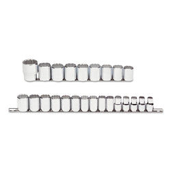 Torqueplus 24-Piece Metric Socket Set, 1/2 in., 12 Point