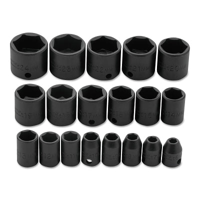 Torqueplus 19-Piece Metric Socket Set, 3/8 in., 6 Point