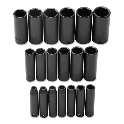 Torqueplus 19-Piece Metric Deep Socket Set, 3/8 in., 6 Point