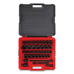 44-Piece Combination Impact Socket Set, 1/2 in. Drive, 6 Points, Standard, Metric/SAE