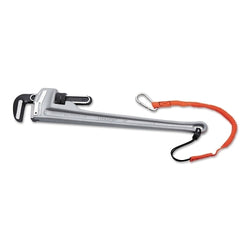 Aluminum pipe wrench, 90° head angle, forged steel jaws, 36 in