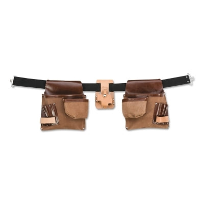 Bolsas profesionales de construcción de 11 bolsillos, de cuero y con cinturón de polipropileno